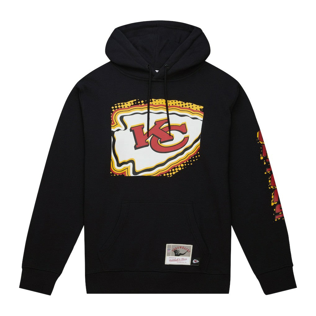 Kansas City Chiefs Mitchell & Ness Gridiron Classics Big Face 7.0 Pullover Hoodie