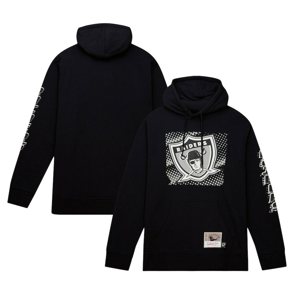 Las Vegas Raiders Mitchell & Ness Gridiron Classics Big Face 7.0 Pullover Hoodie