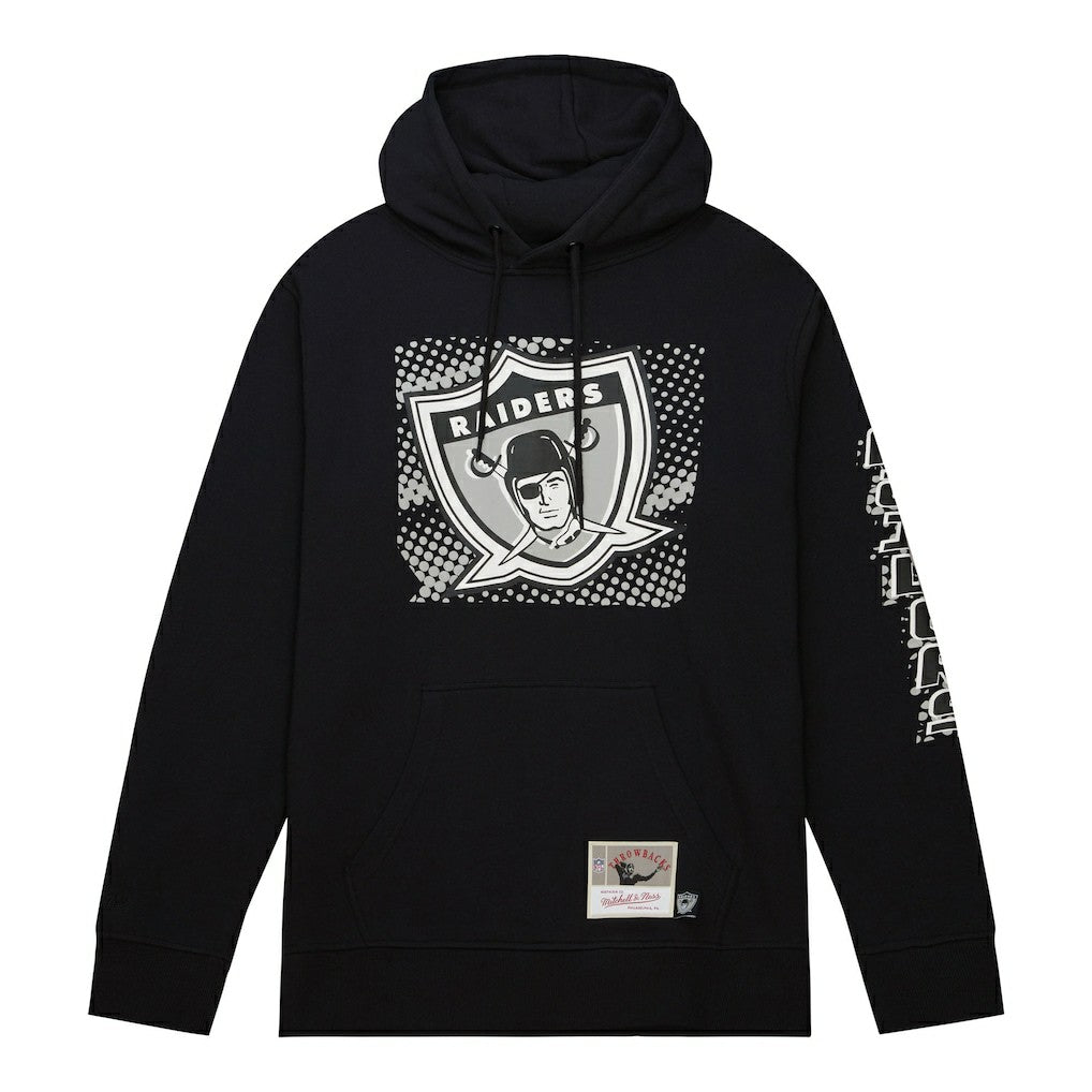 Las Vegas Raiders Mitchell & Ness Gridiron Classics Big Face 7.0 Pullover Hoodie