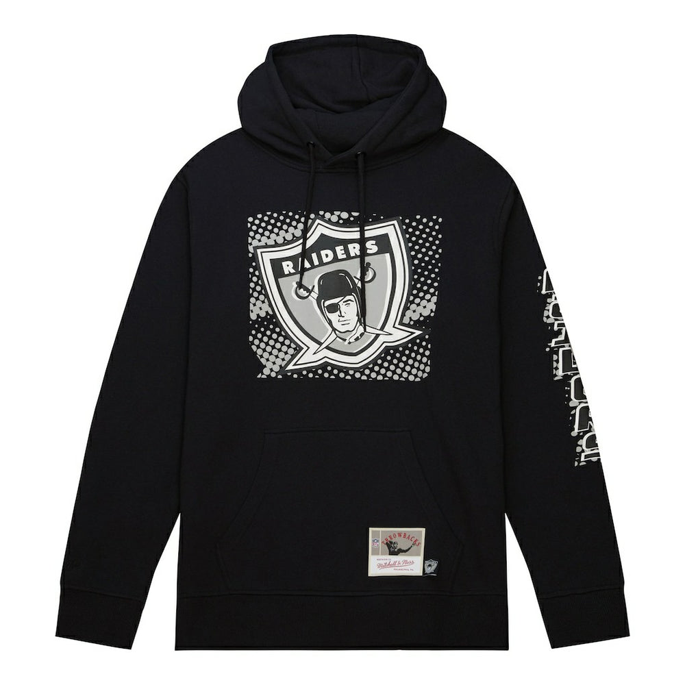 Las Vegas Raiders Mitchell & Ness Gridiron Classics Big Face 7.0 Pullover Hoodie