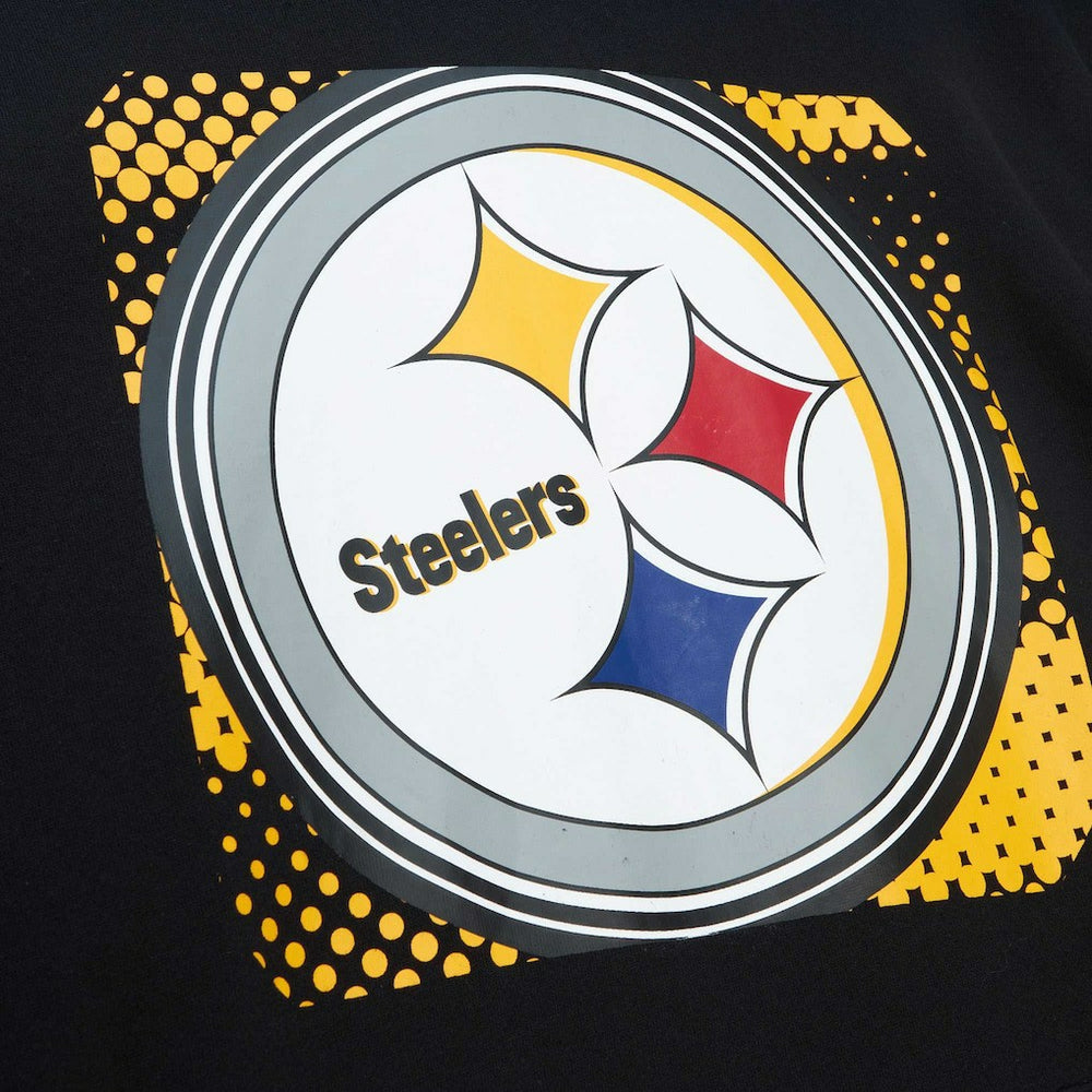 Pittsburgh Steelers Mitchell & Ness Gridiron Classics Big Face 7.0 Pullover Hoodie
