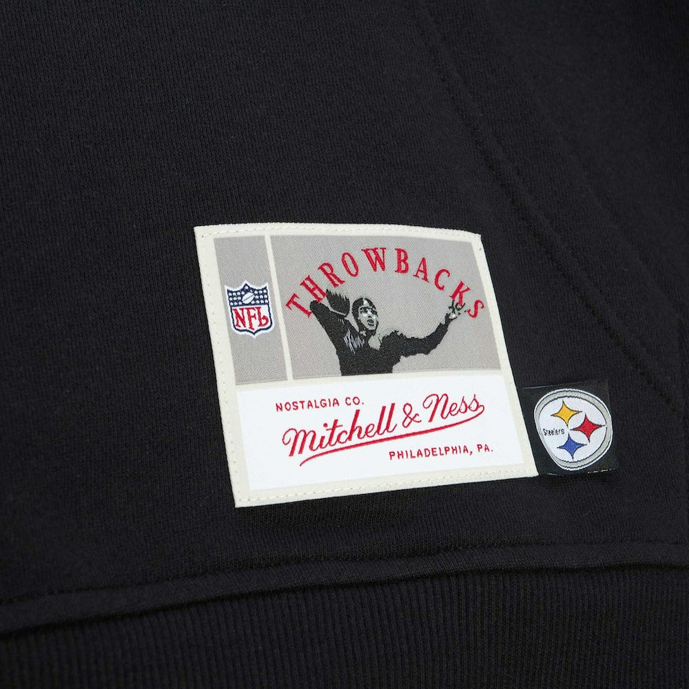 Pittsburgh Steelers Mitchell & Ness Gridiron Classics Big Face 7.0 Pullover Hoodie