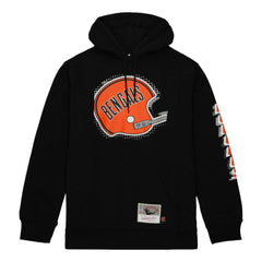 Cincinnati Bengals Mitchell & Ness Gridiron Classics Big Face 7.0 Pullover Hoodie