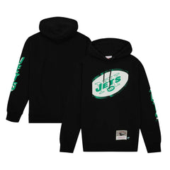 New York Jets Mitchell & Ness Gridiron Classics Big Face 7.0 Pullover Hoodie