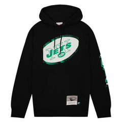 New York Jets Mitchell & Ness Gridiron Classics Big Face 7.0 Pullover Hoodie