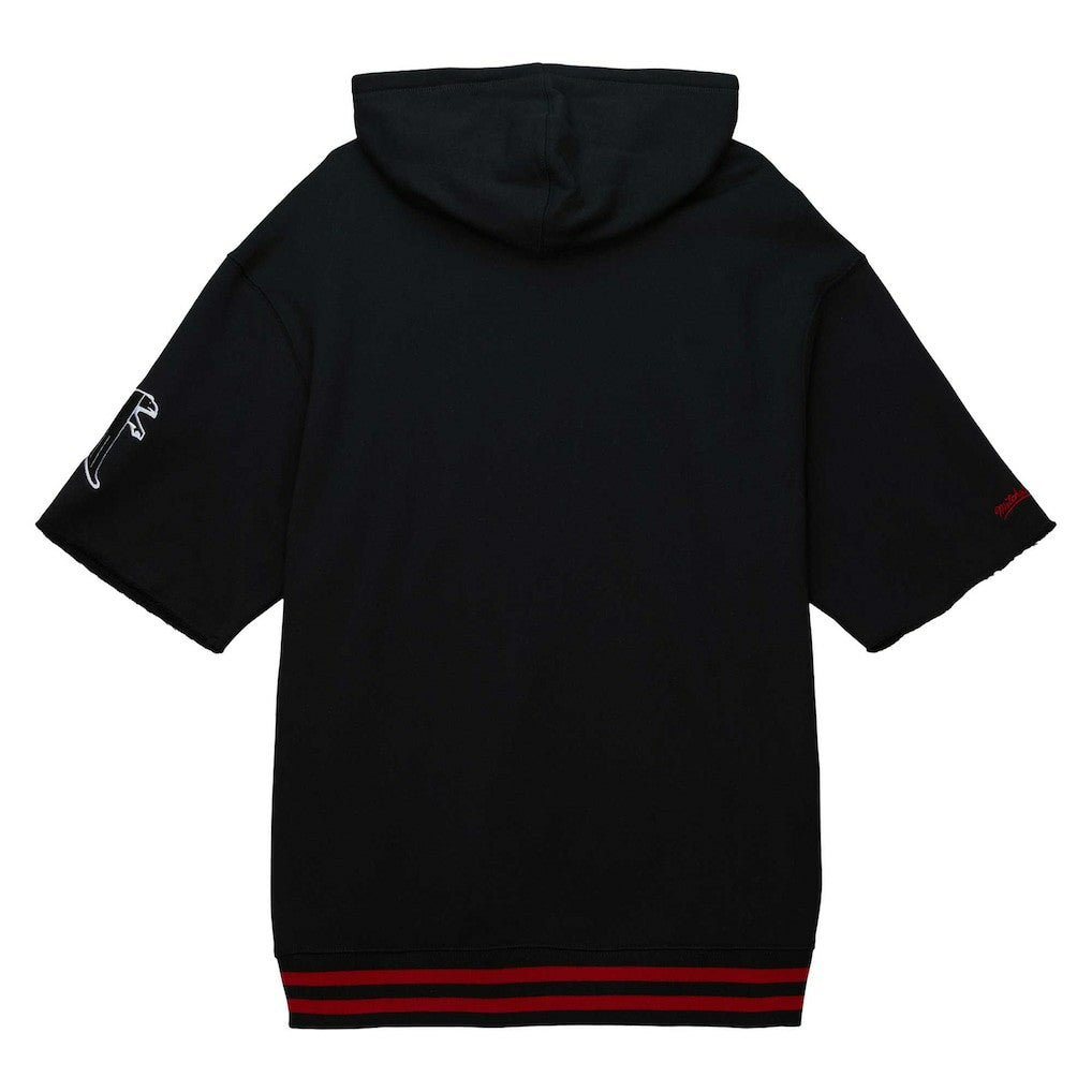 Atlanta Falcons Mitchell & Ness Pre-Game Short Sleeve Pullover Hoodie