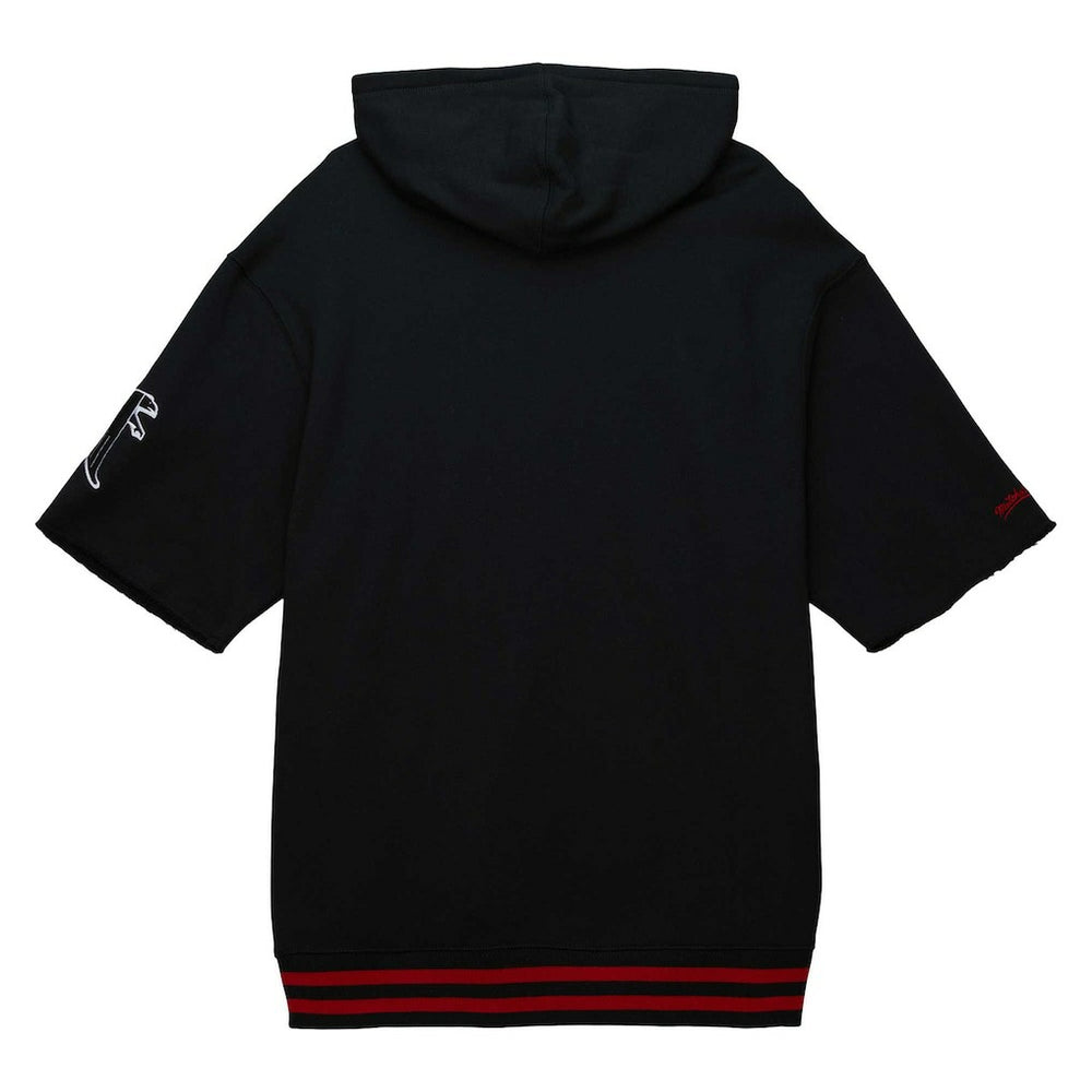 Atlanta Falcons Mitchell & Ness Pre-Game Short Sleeve Pullover Hoodie