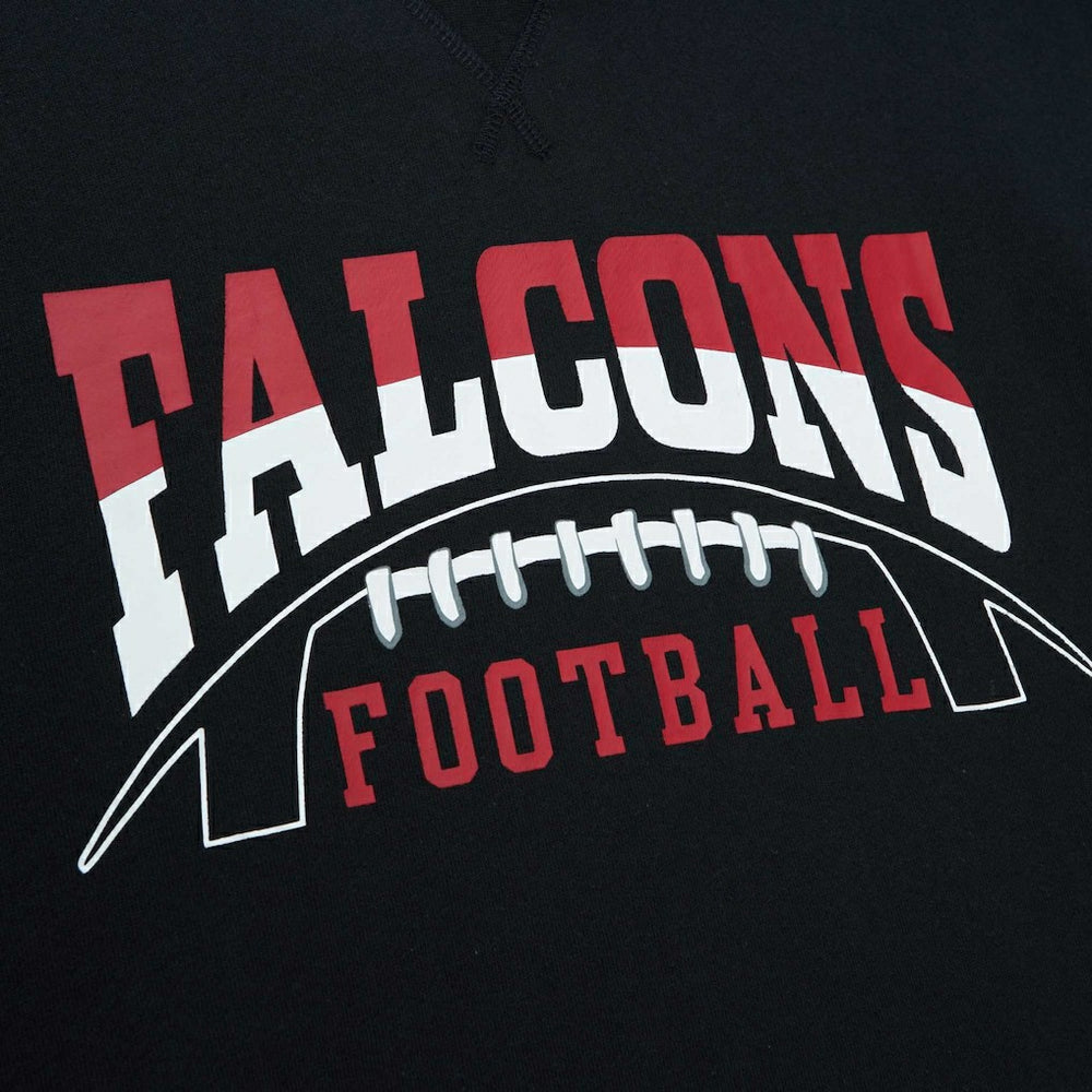 Atlanta Falcons Mitchell & Ness Pre-Game Short Sleeve Pullover Hoodie