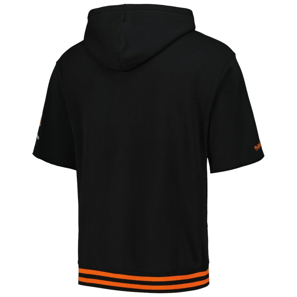 Cincinnati Bengals Mitchell & Ness Pre-Game Short Sleeve Pullover Hoodie
