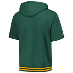 Green Bay Packers Mitchell & Ness Pre-Game Short Sleeve Pullover Hoodie