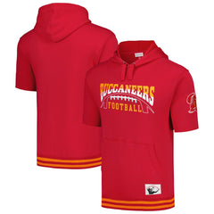 Tampa Bay Buccaneers Mitchell & Ness Pre-Game Short Sleeve Pullover Hoodie
