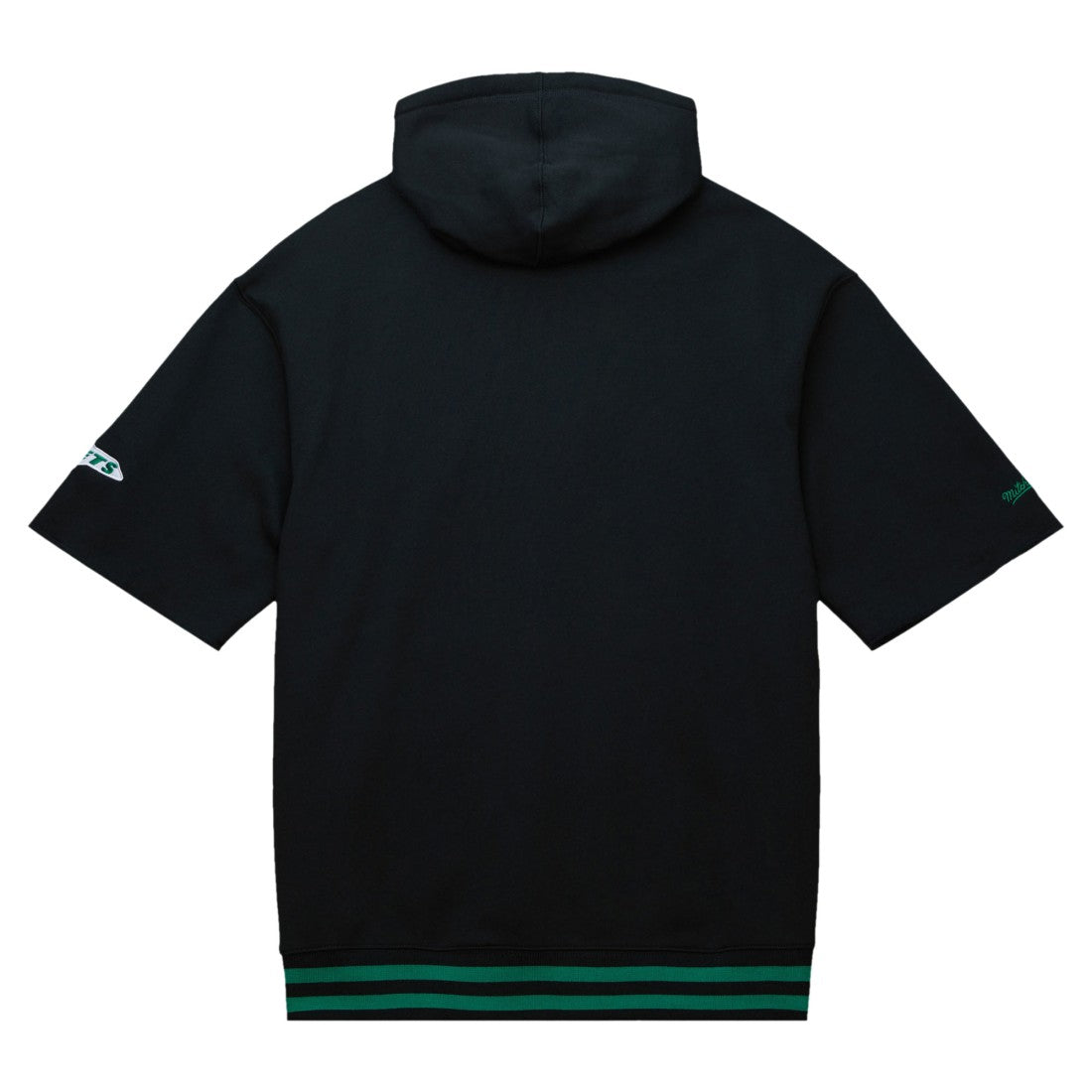 New York Jets Mitchell & Ness Pre-Game Short Sleeve Pullover Hoodie