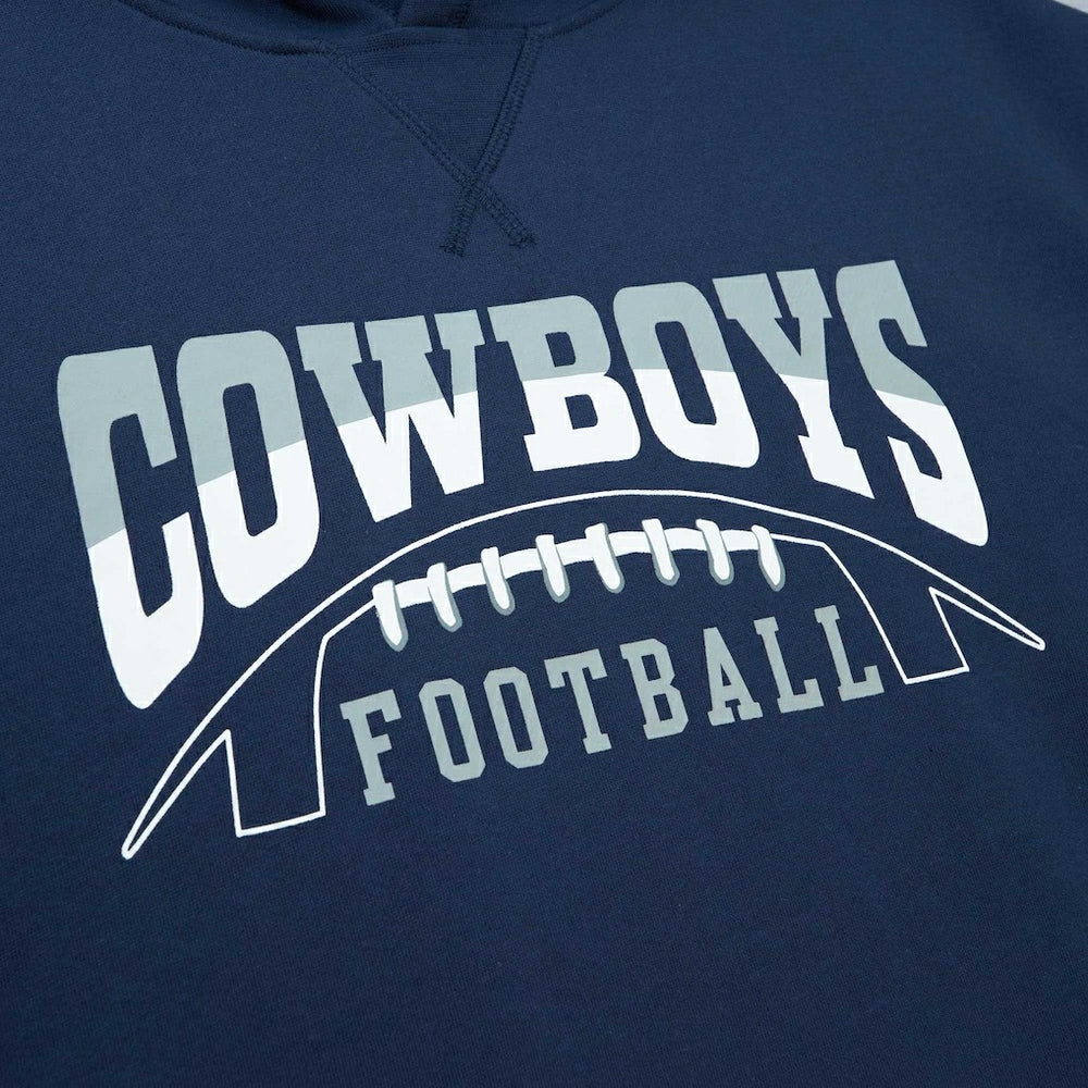 Dallas Cowboys Mitchell & Ness Pre-Game Short Sleeve Pullover Hoodie