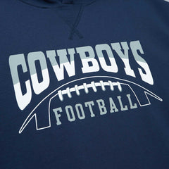 Dallas Cowboys Mitchell & Ness Pre-Game Short Sleeve Pullover Hoodie