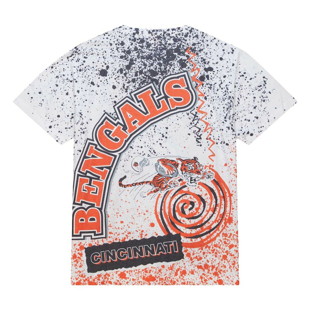 Cincinnati Bengals Mitchell & Ness Team Burst Sublimated T-Shirt