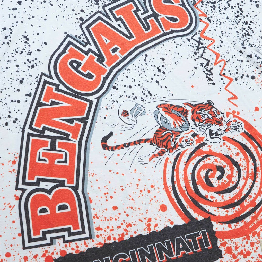 Cincinnati Bengals Mitchell & Ness Team Burst Sublimated T-Shirt