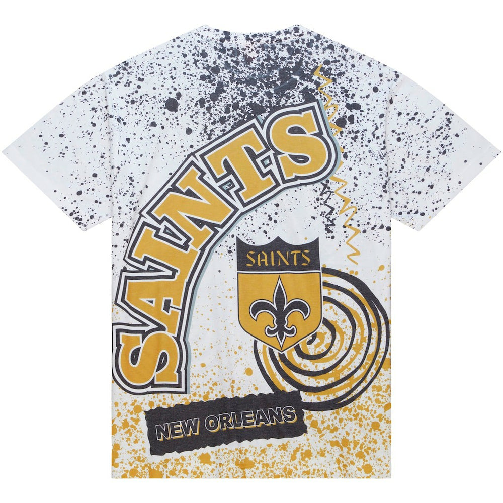 New Orleans Saints Mitchell & Ness Team Burst Sublimated T-Shirt