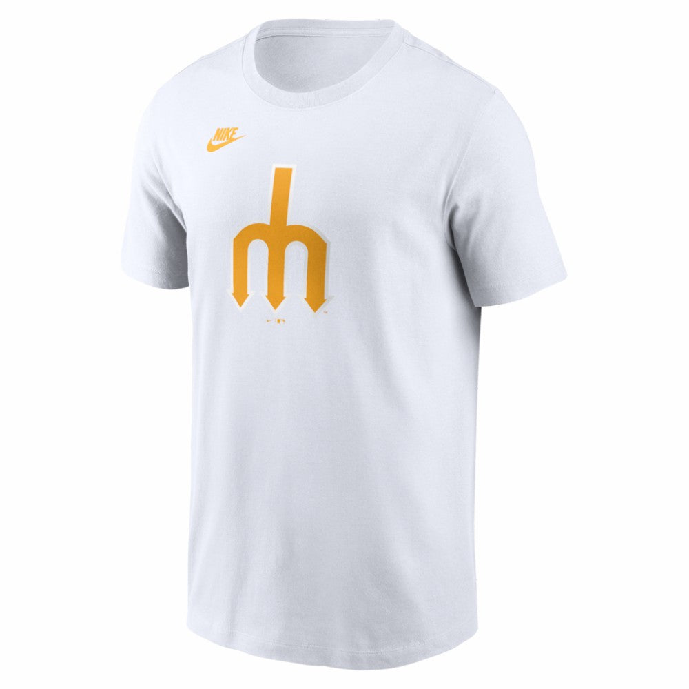 Seattle Mariners Nike Cooperstown Collection Logo T-Shirt | MLB Outlet