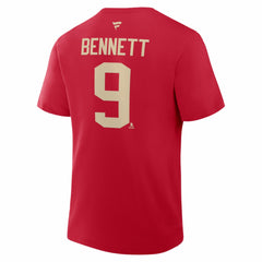 Sam Bennett Florida Panthers Fanatics 2026 NHL Winter Classic Authentic Stack Name & Number T-Shirt Sale