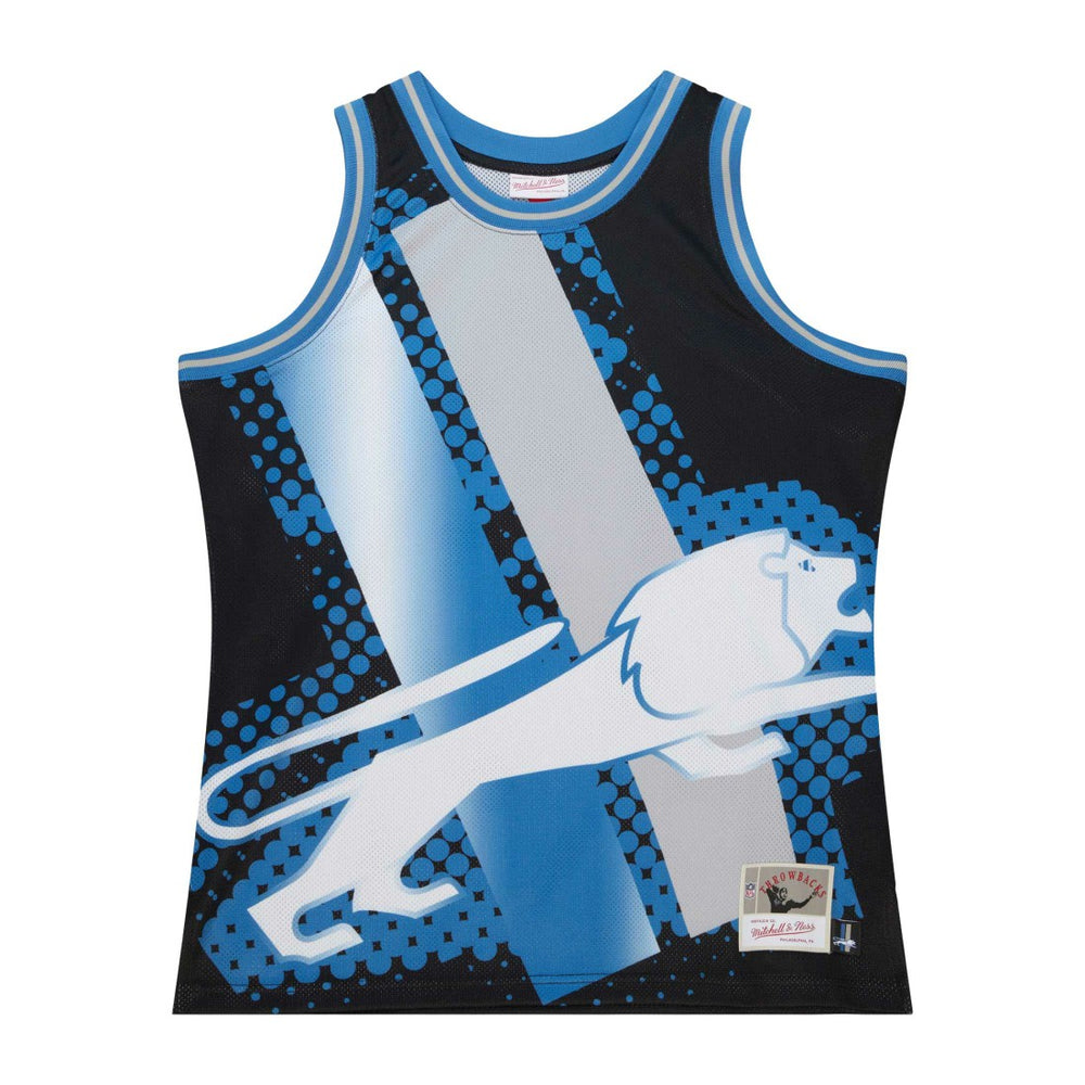 Detroit Lions Mitchell & Ness Big Face 7.0 Fashion Tank Top