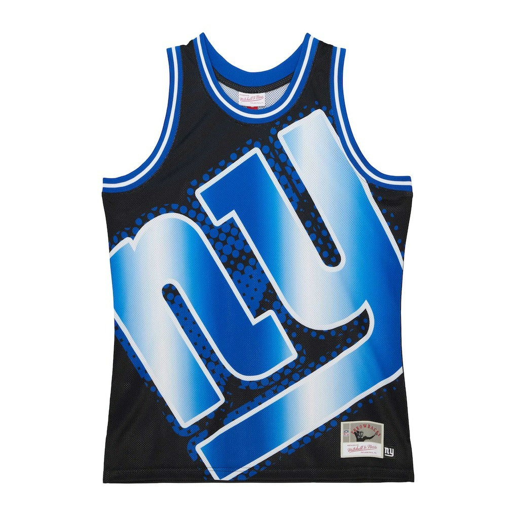 New York Giants Mitchell & Ness Big Face 7.0 Fashion Tank Top