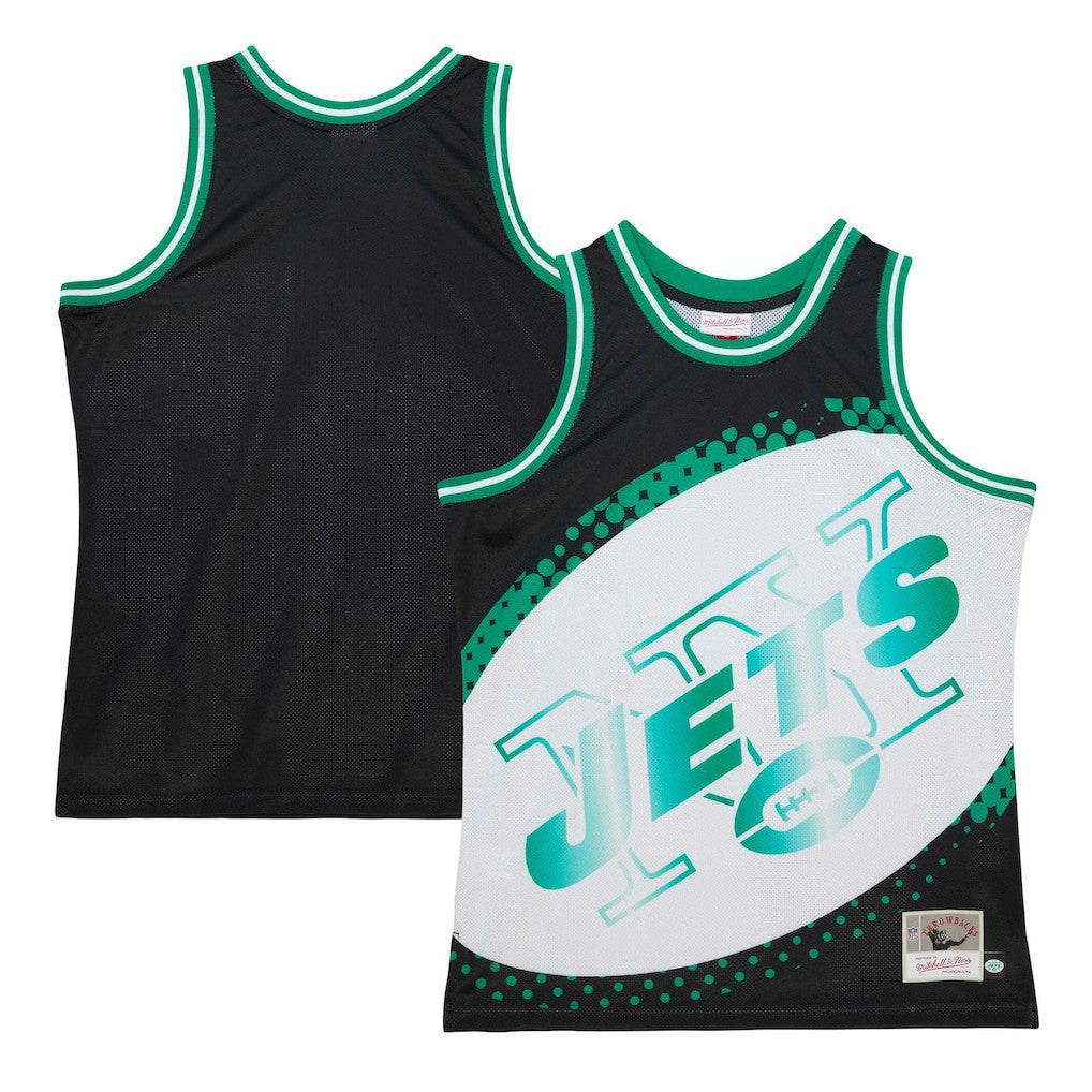 New York Jets Mitchell & Ness Big Face 7.0 Fashion Tank Top