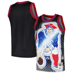 New England Patriots Mitchell & Ness Big Face 7.0 Fashion Tank Top