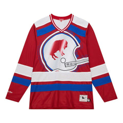 Buffalo Bills Mitchell & Ness Women's Big Face 7.0 Long Sleeve Jersey T-Shirt