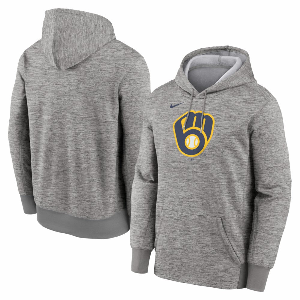 Milwaukee Brewers Nike Primary Logo Therma Hoodie | MLB For sale