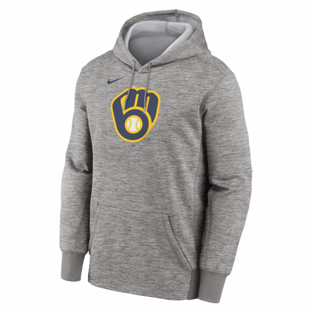 Milwaukee Brewers Nike Primary Logo Therma Hoodie | MLB For sale