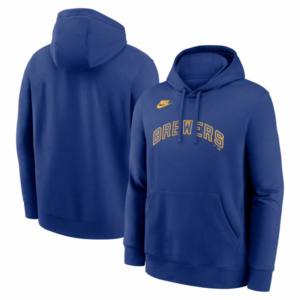 Milwaukee Brewers Nike Cooperstown Collection Wordmark Club Hoodie | MLB For sale