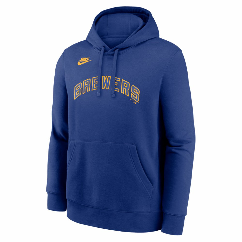Milwaukee Brewers Nike Cooperstown Collection Wordmark Club Hoodie | MLB For sale