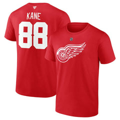 Patrick Kane Detroit Red Wings Fanatics Authentic Stack Name & Number T-Shirt Outlet