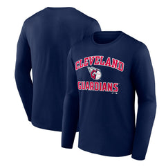 Cleveland Guardians Logo Athletic Heart & Soul Long Sleeve T-Shirt | MLB New
