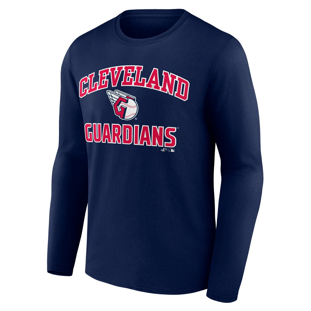 Cleveland Guardians Logo Athletic Heart & Soul Long Sleeve T-Shirt | MLB New