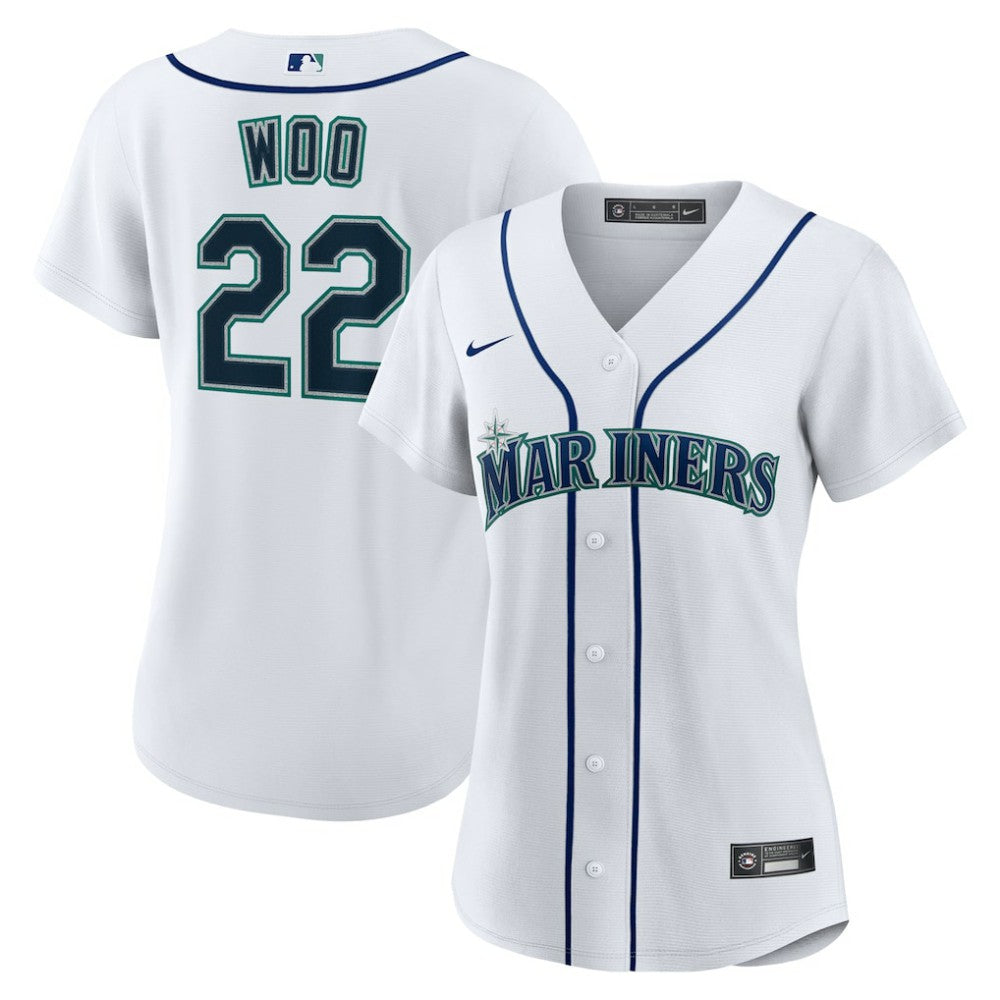 Bryan Woo Seattle Mariners Nike Women's Home Replica Jersey | MLB Sale