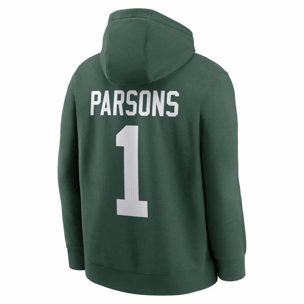 Green Bay Packers Nike Micah Parsons  Player Name & Number Fleece Hoodie