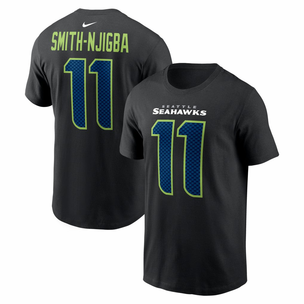 Seattle Seahawks Nike Jaxon Smith-Njigba  Carbon Name & Number T-Shirt