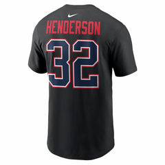 New England Patriots Nike TreVeyon Henderson  Carbon Name & Number T-Shirt