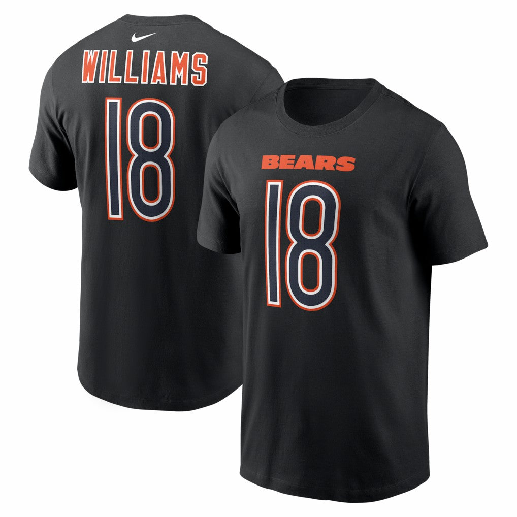 Chicago Bears Nike Caleb Williams  Carbon Name & Number T-Shirt