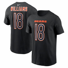 Chicago Bears Nike Caleb Williams  Carbon Name & Number T-Shirt