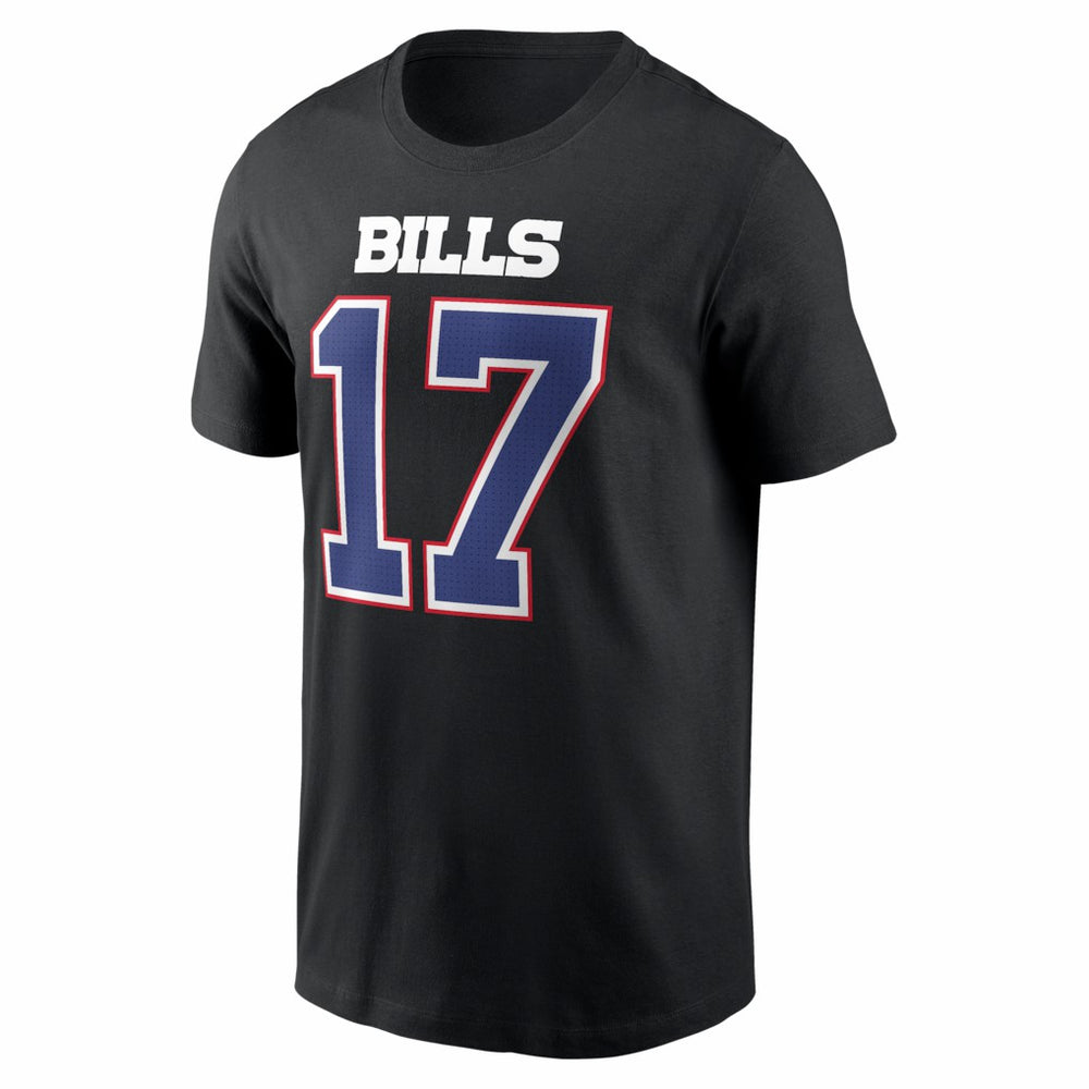Buffalo Bills Nike Josh Allen  Carbon Name & Number T-Shirt