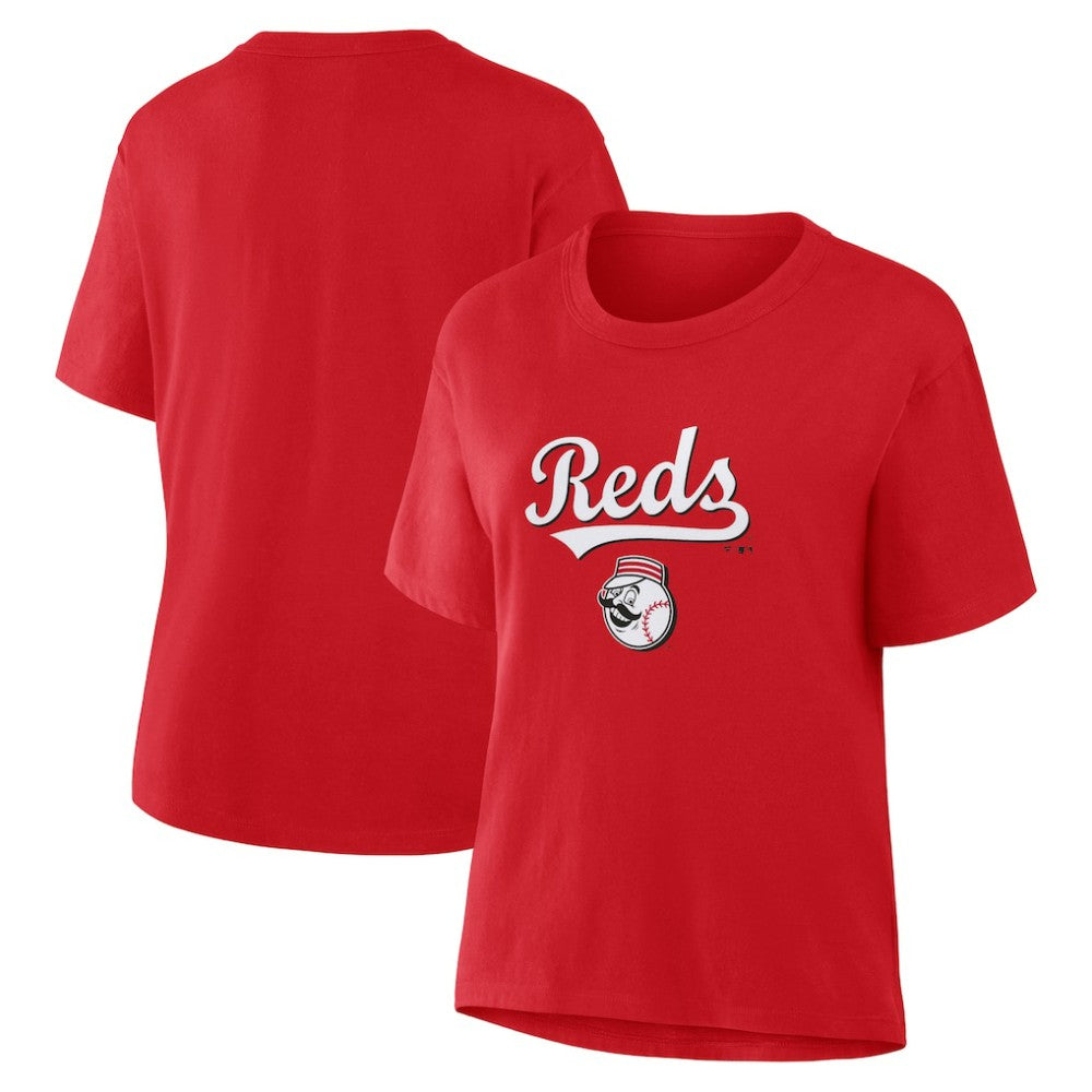 Cincinnati Reds Fanatics Women's Lockup Legacy T-Shirt | MLB On Sale