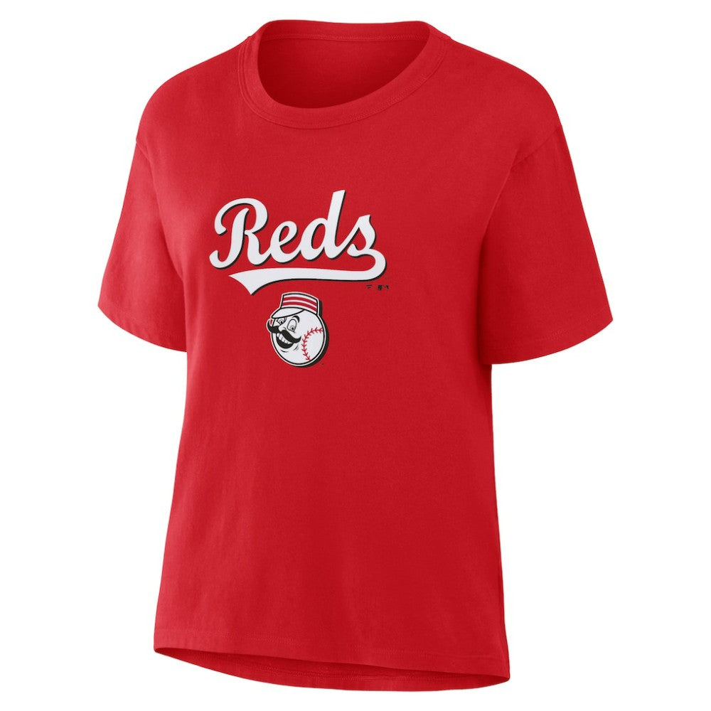 Cincinnati Reds Fanatics Women's Lockup Legacy T-Shirt | MLB On Sale