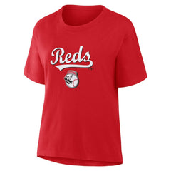 Cincinnati Reds Fanatics Women's Lockup Legacy T-Shirt | MLB On Sale