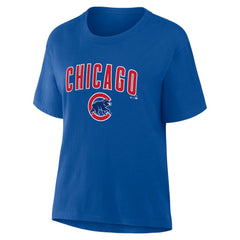 Chicago Cubs Fanatics Women's Lockup Legacy T-Shirt | MLB New