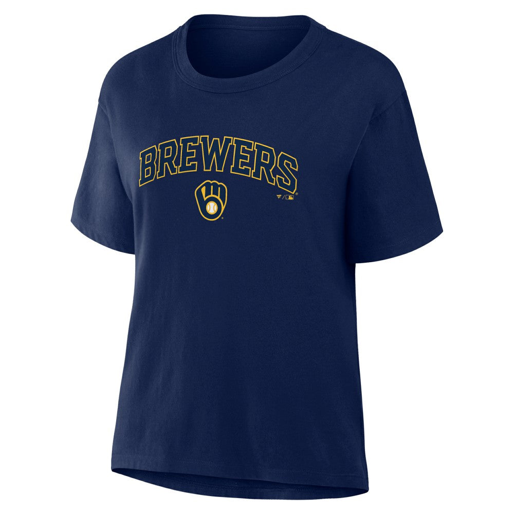 Milwaukee Brewers Fanatics Women's Lockup Legacy T-Shirt | MLB Outlet