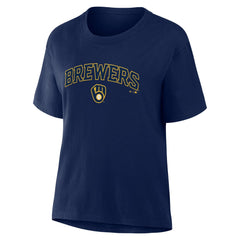 Milwaukee Brewers Fanatics Women's Lockup Legacy T-Shirt | MLB Outlet