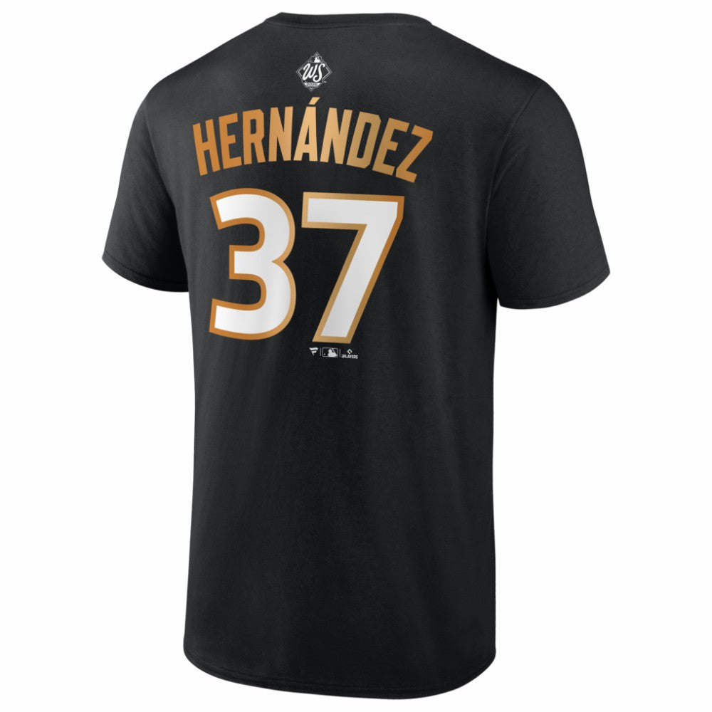 Teoscar Hernández Los Angeles Dodgers Fanatics 2025 World Series Champions Name & Number T-Shirt | MLB New