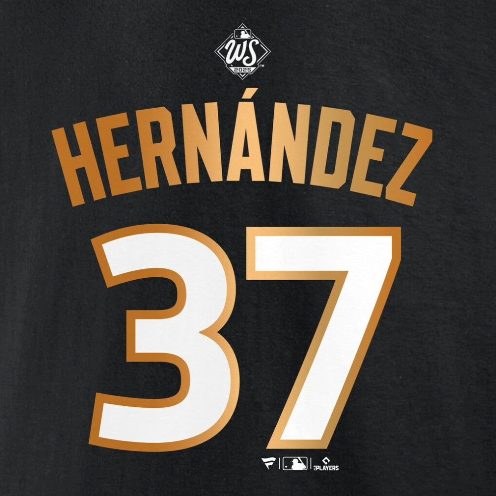 Teoscar Hernández Los Angeles Dodgers Fanatics 2025 World Series Champions Name & Number T-Shirt | MLB New
